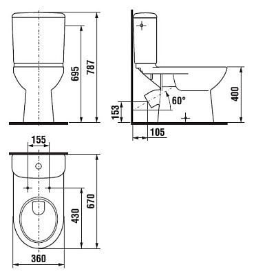 Унитаз-компакт Jika Olymp 2261.4