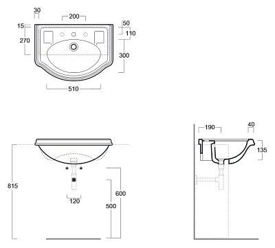 Раковина Simas Arcade AR835