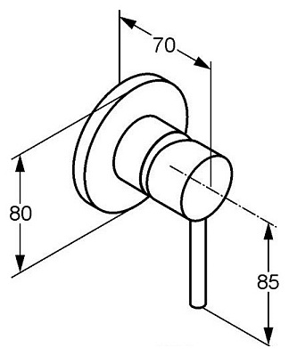 Смеситель Kludi Bozz 389250576 для душа