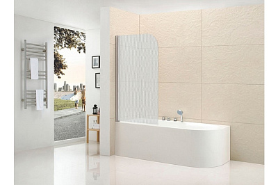 Шторка для ванны Cezares Eco O V 1 80/140 P Cr L