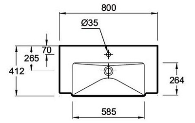 Раковина Jacob Delafon Reve E4803