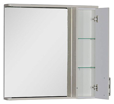 Зеркало-шкаф Aquanet Паллада 90 слоновая кость