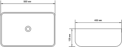 Раковина Aquanet SOUL-1-MB