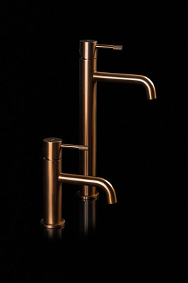 Смеситель для умывальника, Boheme Uno. Brushed Bronze 461-BRB