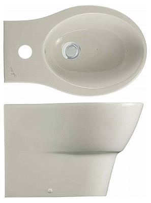 Биде напольное Hatria Nido пристенное