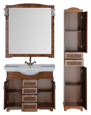 Мебель для ванной Aquanet Луис 100 NEW темный орех