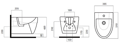 Биде подвесное Am.Pm Bliss L