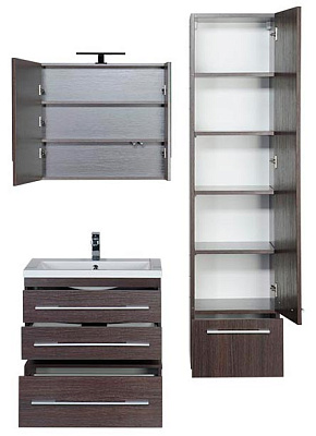 Тумба Aquanet Нота 75 подкатная венге