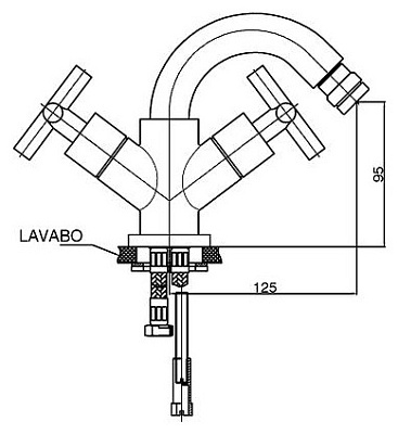 Смеситель GPD Nino BDB05 для биде