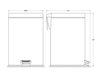 Мусорное ведро Defesto Pro DEF 005 7 л