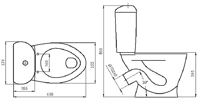 Унитаз-компакт Santeri Версия Комфорт