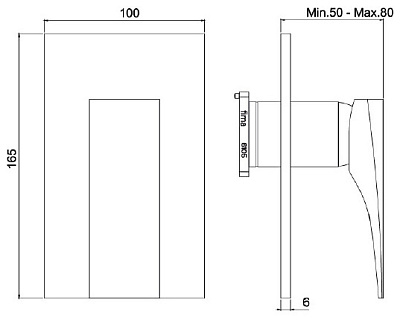 Смеситель Fima Carlo Frattini Zeta F3969X1CR для душа