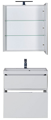 Зеркало-шкаф Aquanet Латина 70 белый