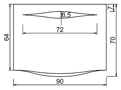 Зеркало Aquanet DL-14