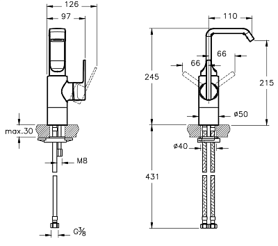 Смеситель для раковины-чаши VitrA Suit U A42469EXP