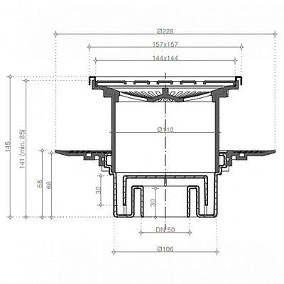 Confluo Standard Vertical Drops Mask Точечный трап PESTAN
