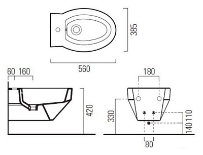 Биде подвесное GSI Losanga 756011