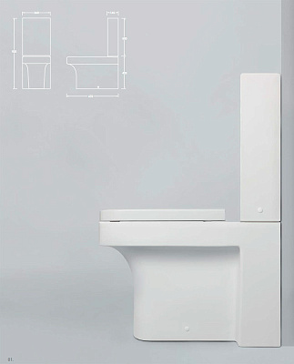 Унитаз-компакт Azzurra Tulip TUL100B1/MBS