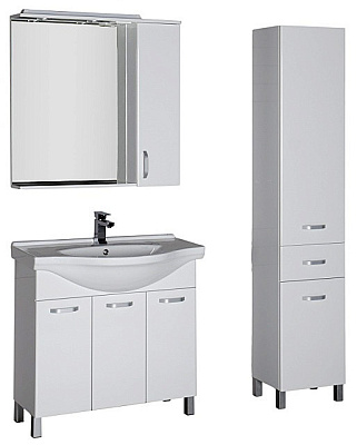 Мебель для ванной Aquanet Глория 90 белая
