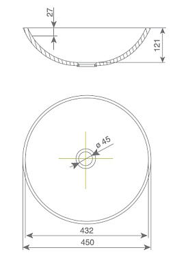 Раковина Kolpa San Rondo 45