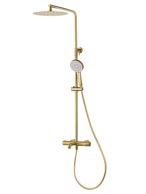 Душевая система WONZON & WOGHAND STICK, Брашированное золото WW-88739017-BG