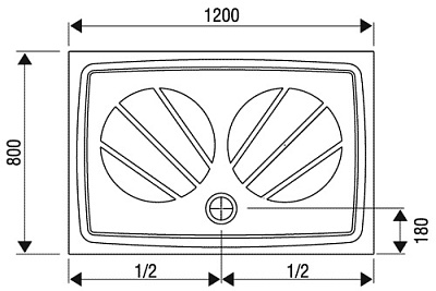 Поддон для душа Ravak GIGANT PRO 120x80