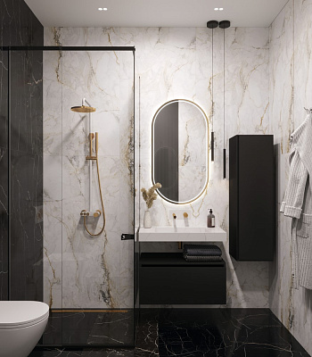 Столешница моноблок Armadi Art FLAT CALACATTA (810*452*80) 859-080-CLCT