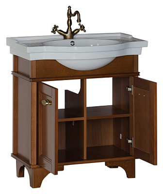 Тумба с раковиной Aquanet Николь 80