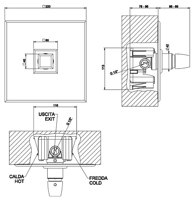 Смеситель Gessi MIMI 31161 для душа
