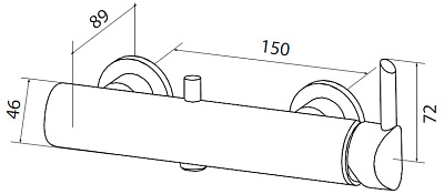 Смеситель Am.Pm Awe F1520000 для душа