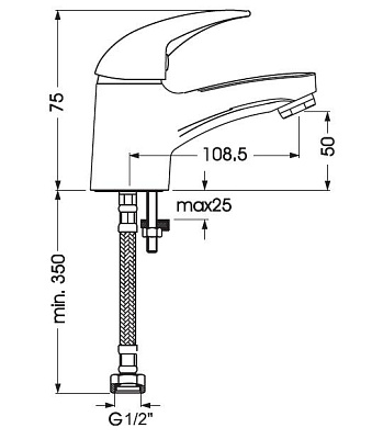 Смеситель Vidima Орион BA001AA для раковины
