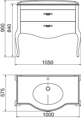 тумба Ellen plus 90 M-V avorio (аворио)