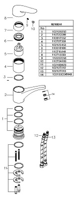Смеситель E.C.A. Mix lx 102108241 для кухонной мойки