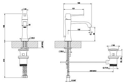 Смеситель Gessi MIMI 31101 для раковины