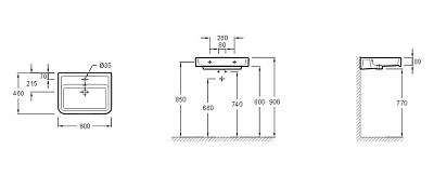 Раковина Jacob Delafon Replay 1 E4489