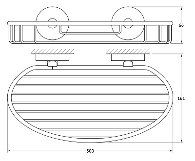Полка Ellux Elegance ELE 014 30 см