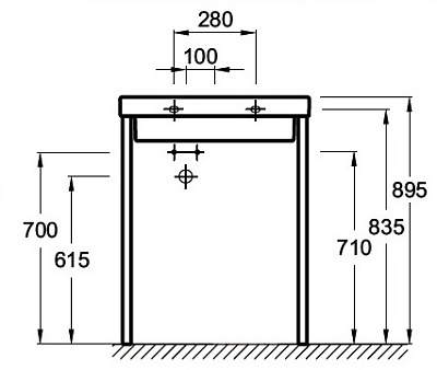 Раковина Jacob Delafon Odeon Up E4757G-00 (R)