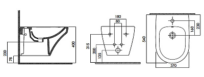 Биде подвесное Am.Pm Inspire
