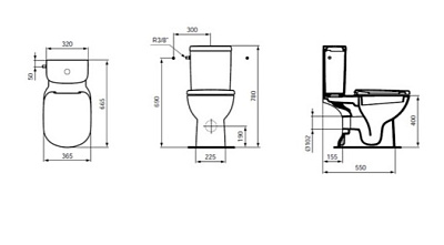 Бачок для унитаза Ideal Standard Tempo