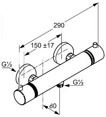 Термостат Kludi Objekta Mix New 352000538 для душа