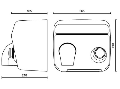 Сушилка для рук Nofer Cyclon 01100.W