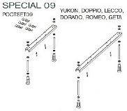 Ножки SPECIAL 09 (YUKON) для ванн RIHO