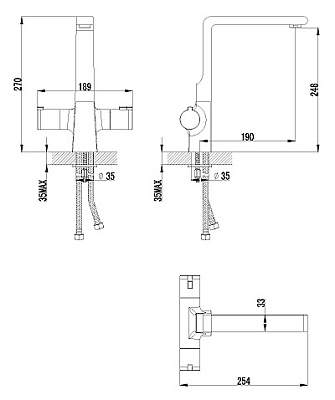 Термостат Lemark Yeti LM7835C для кухонной мойки