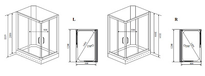 Душевая кабина Timo Ilma 102 L