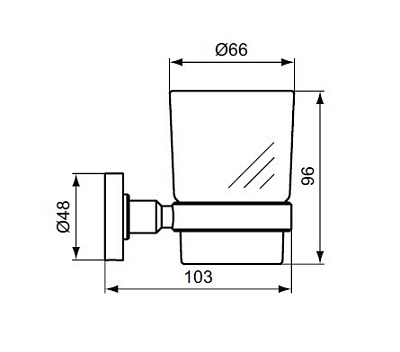 Стакан для зубных щеток Ideal Standard IOM A9121AA