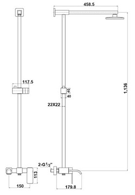 Душевая система Timo Selene SX-1013/00 хром