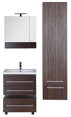 Тумба Aquanet Нота 58 подкатная венге