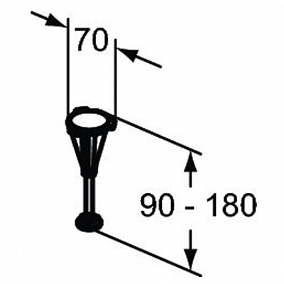 Ножки для душевого поддона Ideal Standard Ultraflat New T462767