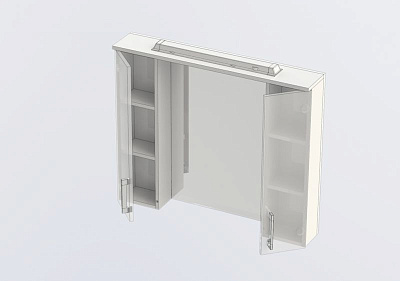 Зеркало-шкаф Aquanet Тиана 90 венге