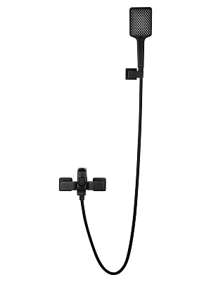 Смеситель для ванны с душем WONZON & WOGHAND FLEX, Черный матовый WW-88037072-MB